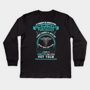 Vet Tech Forever The Title Kids Long Sleeve T-Shirt